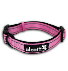 Alcott Reflexní obojek pro psy Adventure růžový velikost L