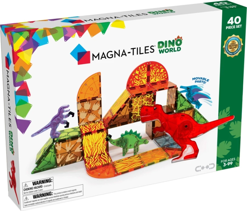 Magna-Tiles magnetická stavebnice dinosauři 40 dílků