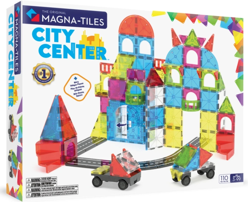 MAGNA-TILES magnetická stavebnice centrum města (110 dílků)