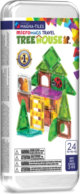 Magna-tiles microMAGS cestovní magnetická stavebnice stromový dům 24 dílků