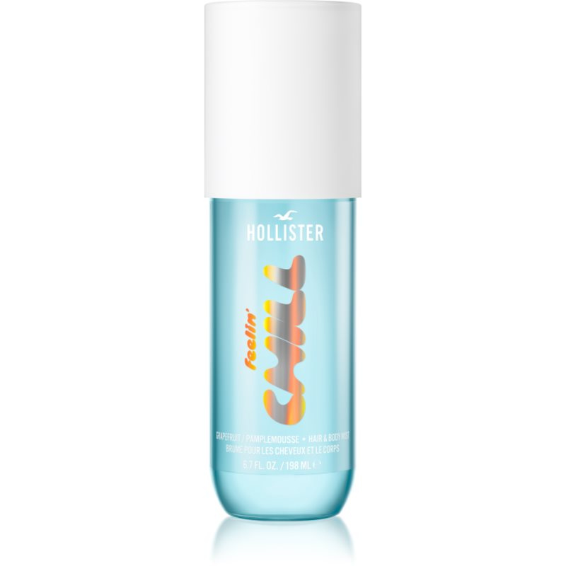 Hollister Feelin' Chill parfémovaná mlha na tělo a vlasy pro ženy Grapefruit 198 ml