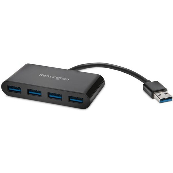 Kensington Čtyřportový rozbočovač USB 3.0 Černá