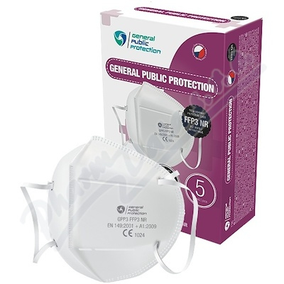 Respirátor GPP3 tř.ochrany FFP 3 NR 5ks