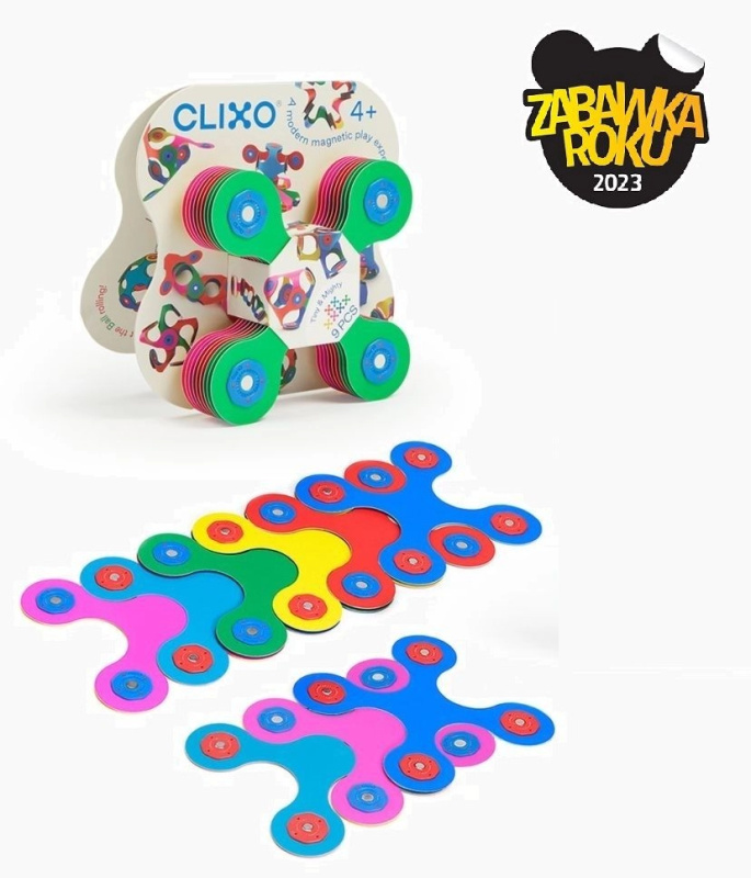 CLIXO Tiny & Mighty - magnetická stavebnice 9 ks