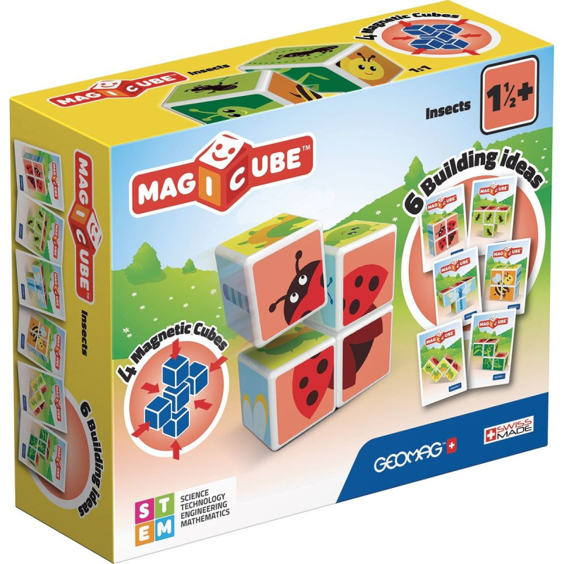 GEOMAG Magnetické kostky Magicube Hmyz