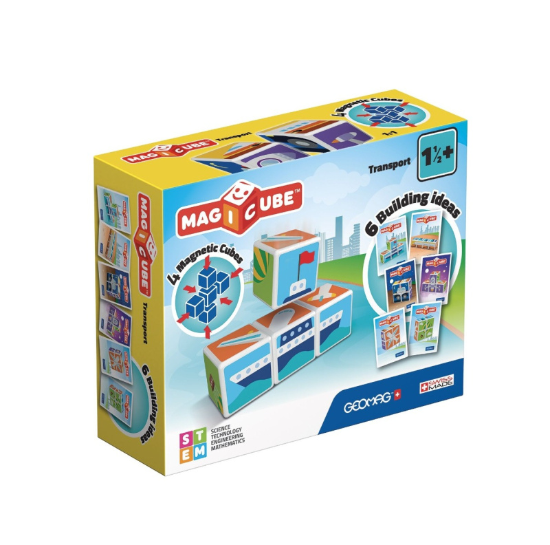 GEOMAG Magnetické kostky Magicube Dopravní prostředky