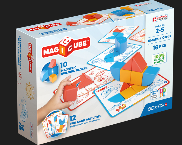 Geomag Magicube Blocks&Cards 16 dílků