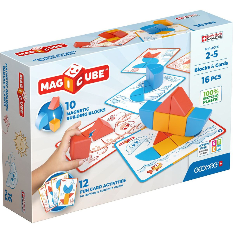 Geomag Magicube Blocks&Cards 16 dílků