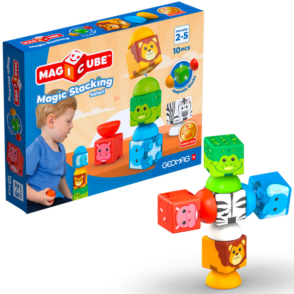 geomag magicube safari – magnetická stavebnice pro děti od 2 let