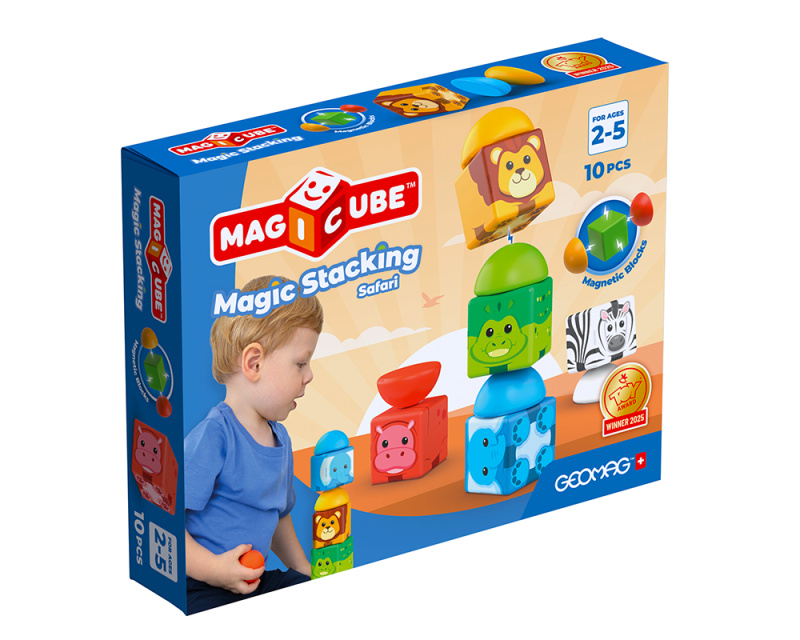 geomag magicube safari – magnetická stavebnice pro děti od 2 let