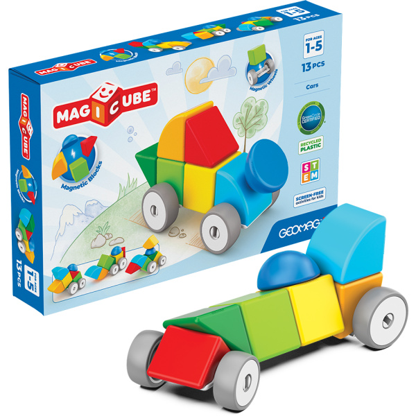 Geomag Magicube auto – magnetická stavebnice 13 dílků