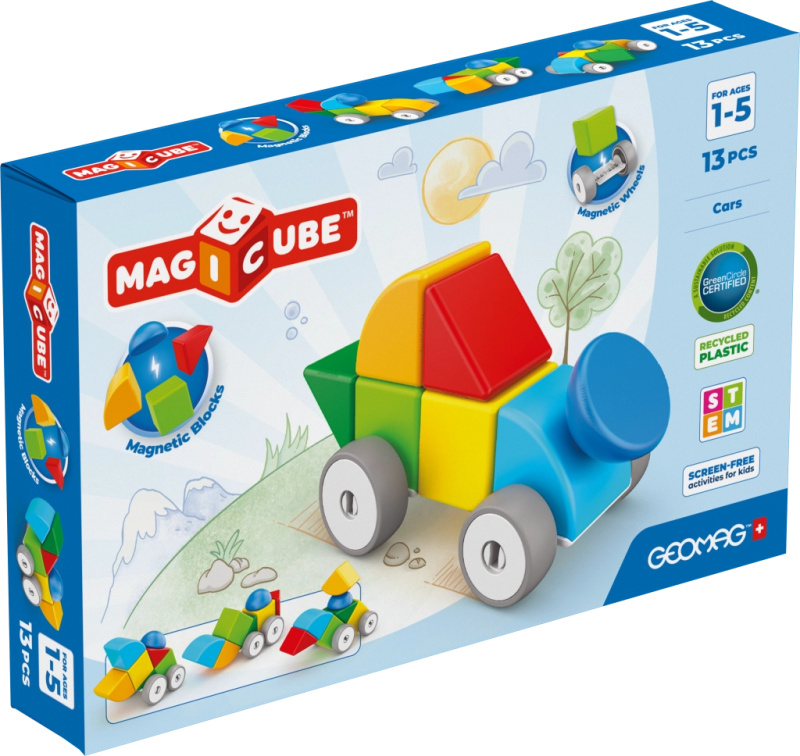 Geomag Magicube auto – magnetická stavebnice 13 dílků