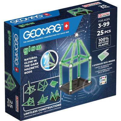 Geomag - Glow, 25 dílků (svítící)