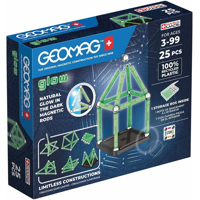 Geomag - Glow, 25 dílků (svítící)
