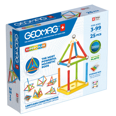 Geomag Supercolor magnetická stavebnice 25 dílků