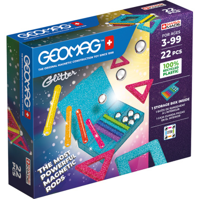 Geomag - Glitter Panels, 22 dílků