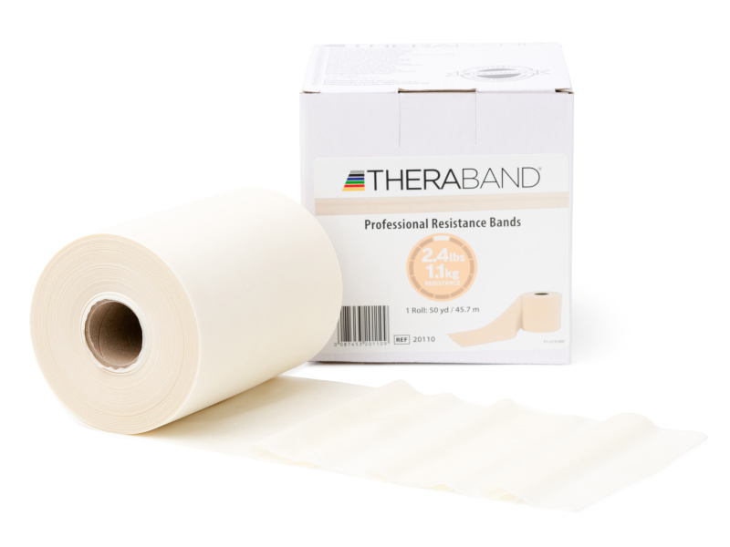 Thera-Band Posilovací guma 45,5 m, béžová, velmi slabá