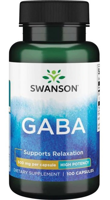 Swanson Gaba 500 mg 100 kapslí