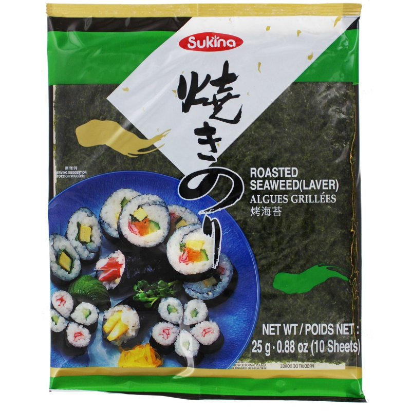 Sukina Pražená mořská řasa Yaki Sushi Nori White