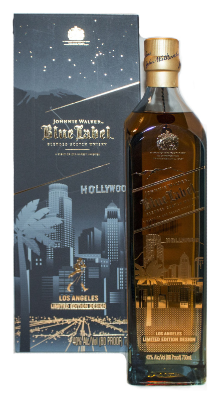 Johnnie Walker Blue Label Los Angeles Hollywood  40 % 0,75 l