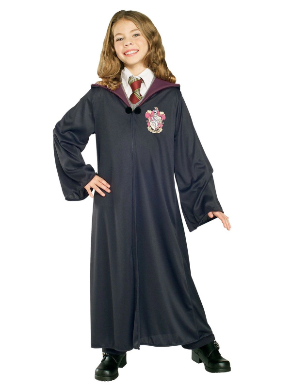 Harry Potter gryffindorský plášť s kapucí pro děti (116–122 cm) - 1 kus