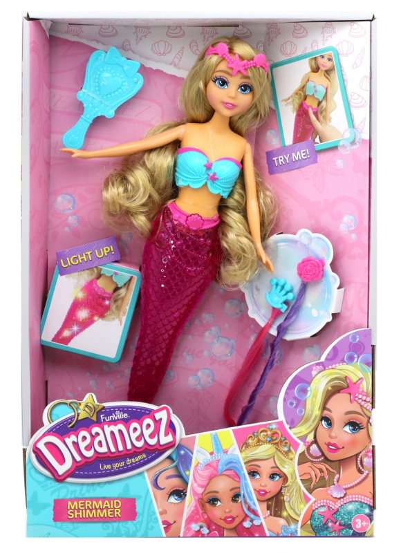 Alltoys Funville Dreameez mořská panna se svíticím ocasem