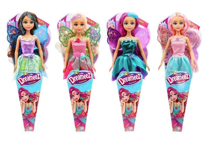 Funville Dreameez víla v kornoutku hnědé vlásky