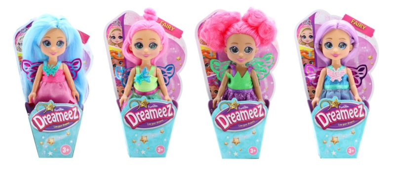 Funville Dreameez mini víla v kornoutku fialové vlásky
