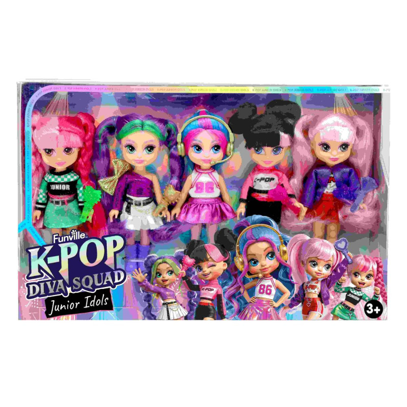 K-Pop Diva Squad Junior Set 5-ti panenek 13 cm
