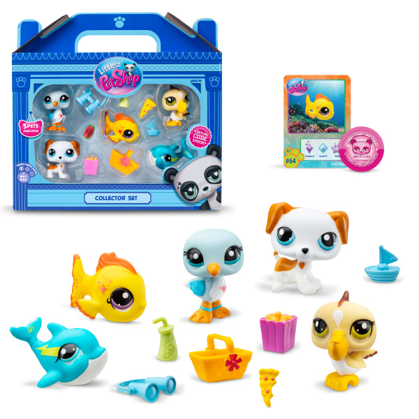 TM Toys Littlest Pet Shop 5 figurek Pláž
