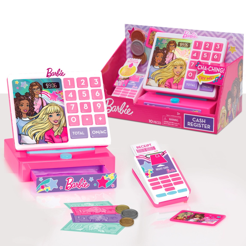Barbie pokladna pro malé obchodníky