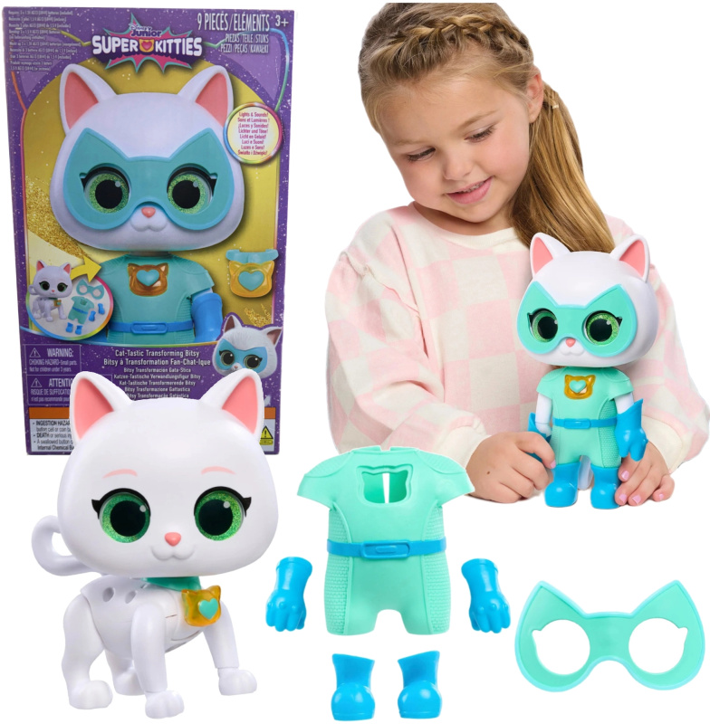 Interaktivní figurka SUPERKITTIES Bitsy 20 cm se světly a zvuky