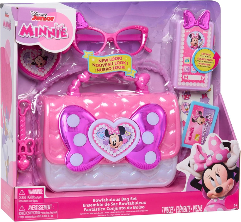 Minnie Mouse cestovní sada s perlovou kabelkou a interaktivním smartphonem
