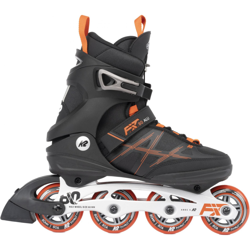 K2 F.I.T. 80 Alu, inline brusle, pánské, černá/oranžová