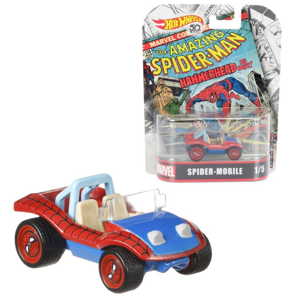 Hot Wheels PRÉMIOVÉ AUTO - Kultovní Autíčko The Amazing Spinder-Man