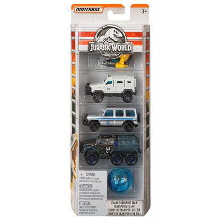 Mattel Matchbox 5 ks angličák Jurský svět assort