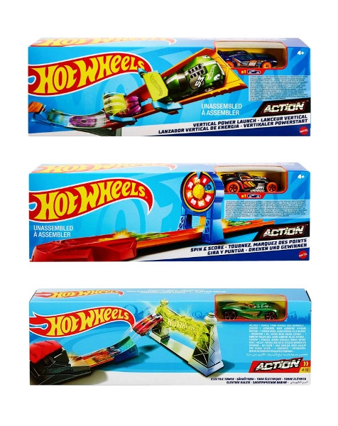 Hot Wheels základní výzvy – dráha se smyčkou a odpalovačem