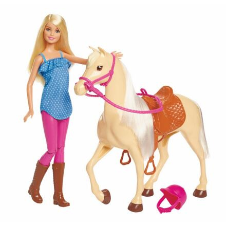 Barbie jezdecký set s koněm