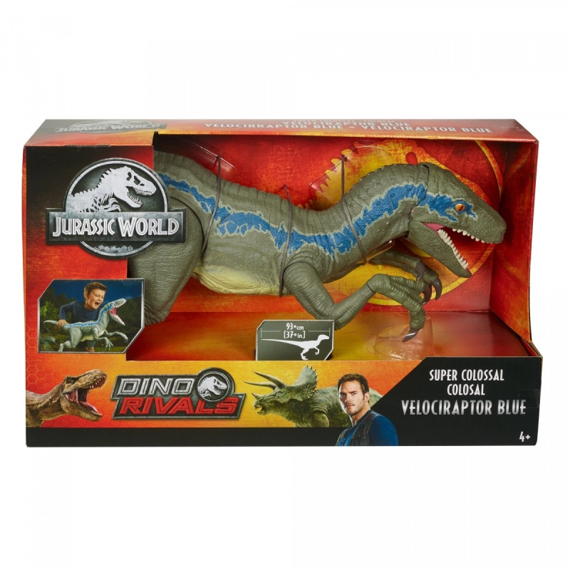 Obří dinosaurus JURASSIC WORLD Blue – pohyblivá figurka
