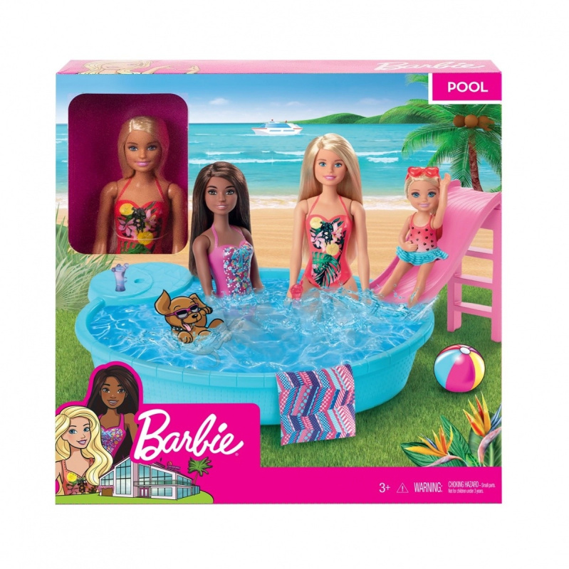 Panenka Barbie s bazénem