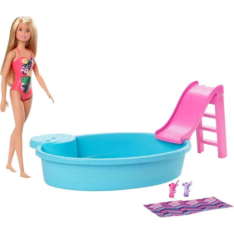 Panenka Barbie s bazénem