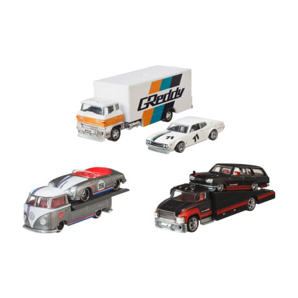 Hot Wheels TAHAČ A ZÁVODNÍ ANGLIČÁK - více druhů