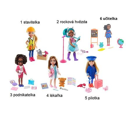 Barbie Chelsea v povolání Stavitelka