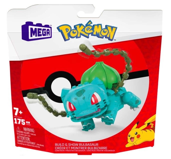 Mega Bloks Pokémon Postav a vystav si Pokémona-Bulbasaur GVK863