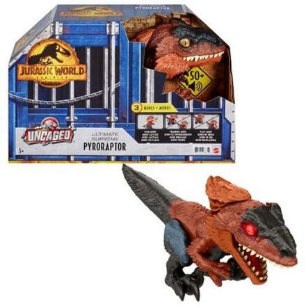 Mattel Jurský svět Nadvláda PYRORAPTOR Ohnivý dinosaurus s reálnými zvuky