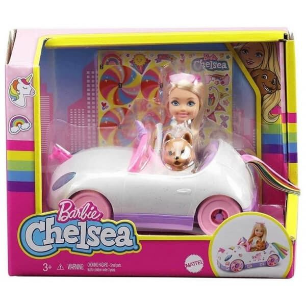 Mattel Barbie Chelsea a Kabriolet s nálepkami