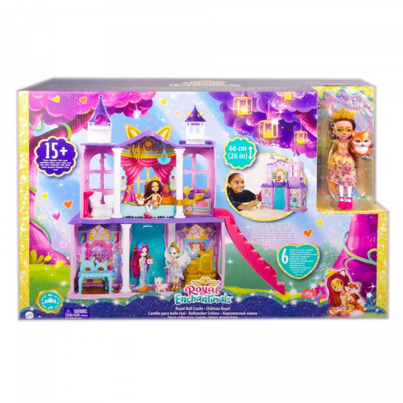 Mattel Enchantimals královský zámek herní set panenka Felicity s doplňky
