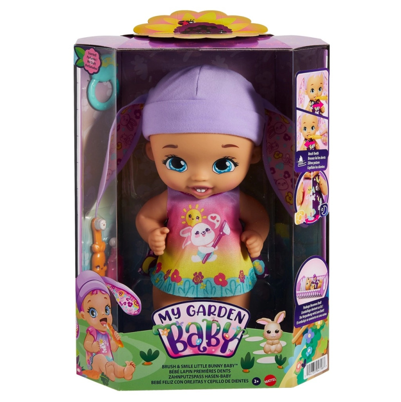 Mattel My Garden Baby Králičí miminko a první zoubky HGC12