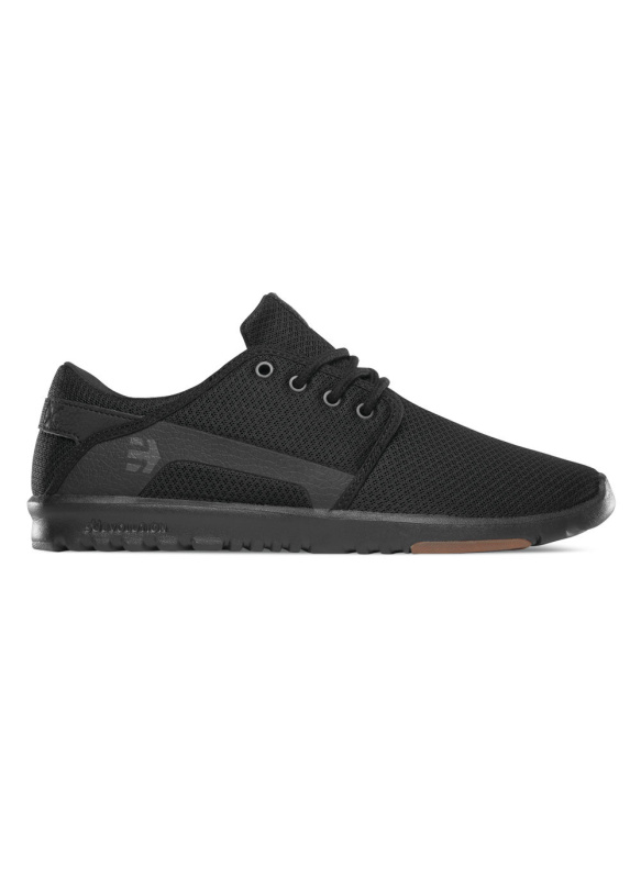 Etnies pánské boty Scout Black/Black/Gum | Černá | Velikost 10,5 US