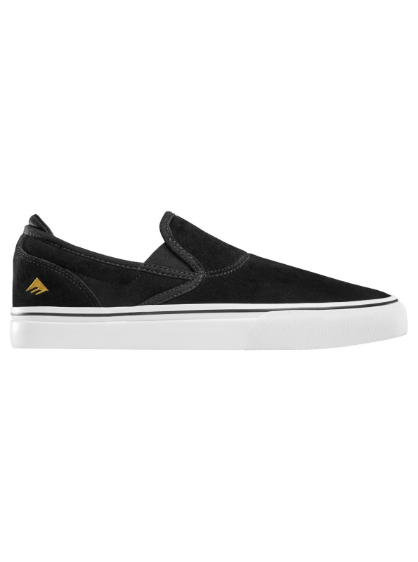 Emerica pánské boty Wino G6 Slip-On Black / White / Gold | Černá | Velikost 7,5 US